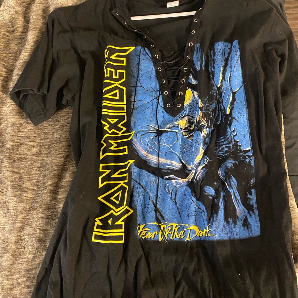 iron maiden t-shirt dress